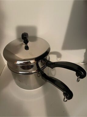 Farberware Stainless Steel Double Boiler with Black Handles